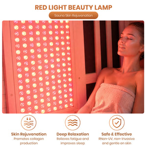 2000W Canadian Hemlock Double Outdoor Far Infrared Sauna