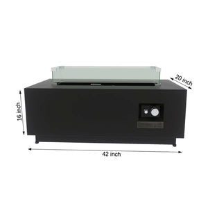 Modern Design Outdoor Fire Pit Table With Cover