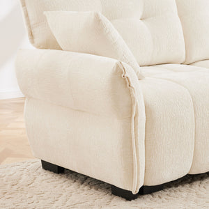 Ergonomic Single Seater Sofa With Ottoman, High Resilience Support Cushions