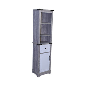 Narrow Bathroom Storage Cabinet with Adjustable Shelves