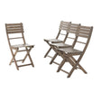 Positano - 4 Piece Foldable Chair - Gray - Best Buy Furniture