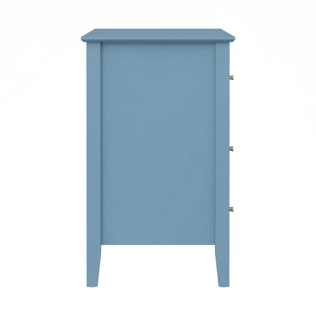 Fluted 3 Drawer Nightstand With Soft Close Slides
