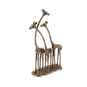 10x3.9x18.9" Giraffe Sculpture, Animal Statue Decor