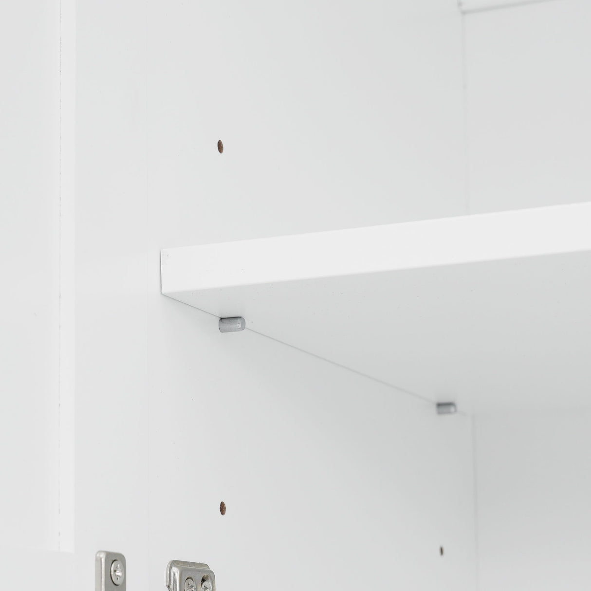 Bathroom Vanity With 2 Damping Hinge Doors, 3 Drawers, Adjustable Shelves - White