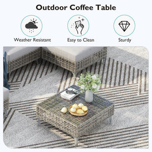 K&K 7-Piece Wicker Patio Furniture Set