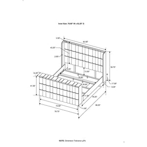 Isaiah - Bed With TV Lift-LED Speakers And Fireplace