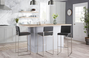 Fuji - Contemporary And Modern Elegance High Back Barstool