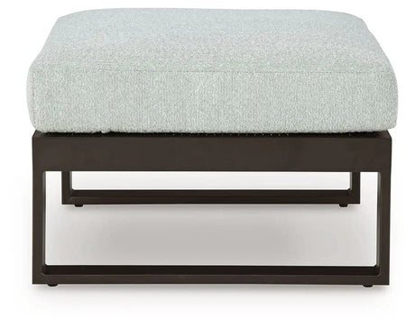 Beachloft - Ottoman With Cushion - Black / Gray - Best Buy Furniture