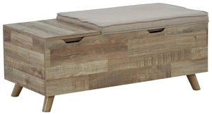 Gerdanet - Storage Bench - Beige - Best Buy Furniture