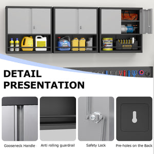 Metal Adjustable 2 Doors Storage Cabinet