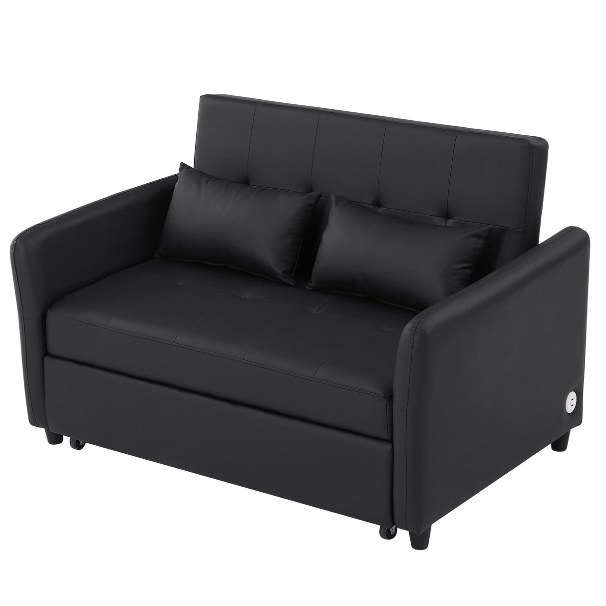 Convertible Sleeper Sofa Bed With 3 USB Ports