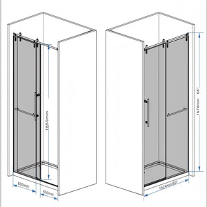 Frameless Sliding Bathtub Door With Frame