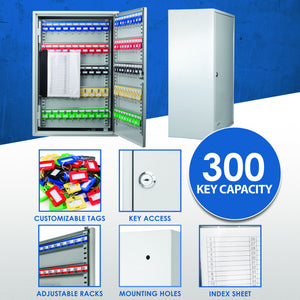 Adjustable Key Cabinet With Lock