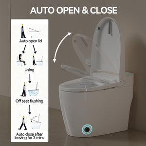 Unique Smart One-Piece Toilet with Bidet and Auto Seat