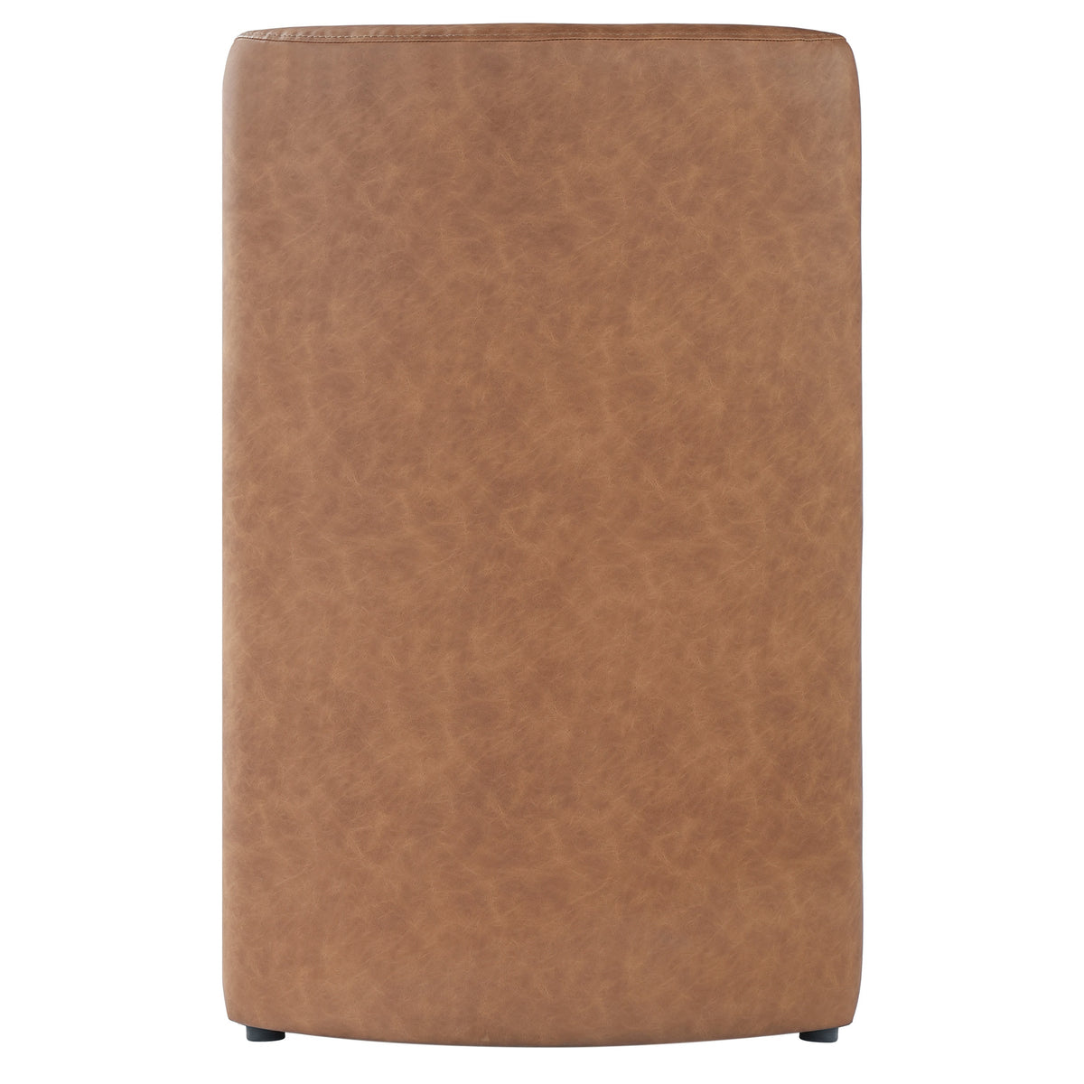 Set of 2 Camel PU Upholstered Dining Chairs
