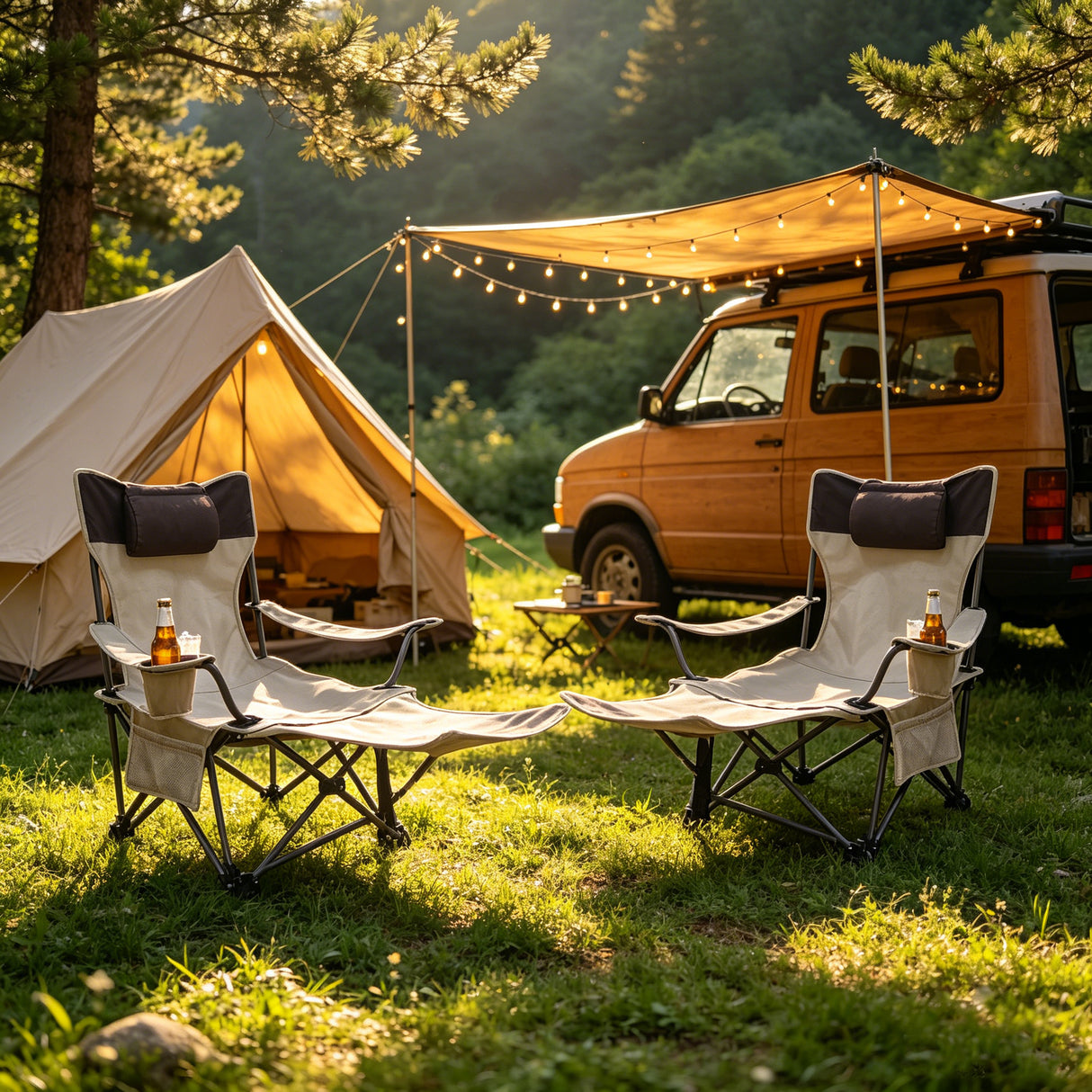 2PCS Outdoor Camping Chairs
