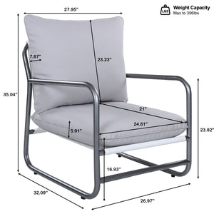 Outdoor Aluminum Frame Patio Armchair