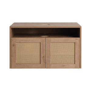 30" Bathroom Cabinet, 2-Soft Close Door, Float Mounting Design