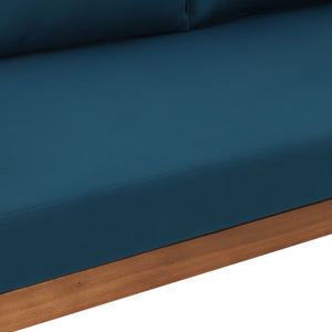Claremont - 3 Seater Daybed Teak Acacia Wood Water Resistant Cushions