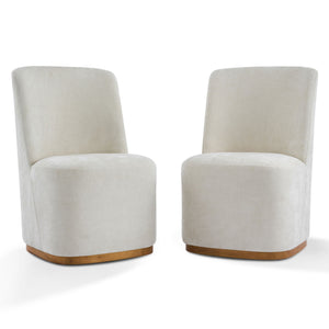 Indoor Upholstered Dining Chair (Set of 2) - Beige