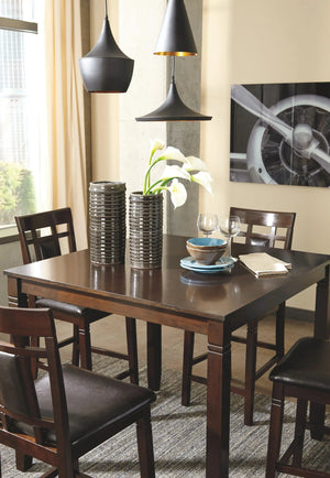 Bennox - DRM Counter Table Set (Set of 5) - Brown - Best Buy Furniture