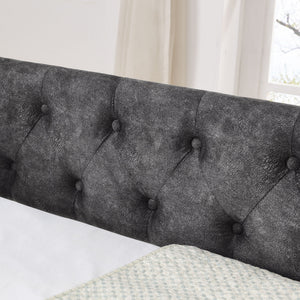 Upholstered Daybed With USB Charging & Pull Out Bed