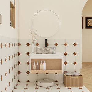 Floating Bathroom Vanity With Vessel Sink