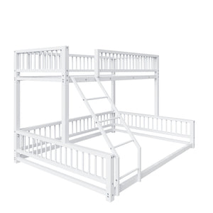 Bunk Bed With Ladder And Safety Guardrails
