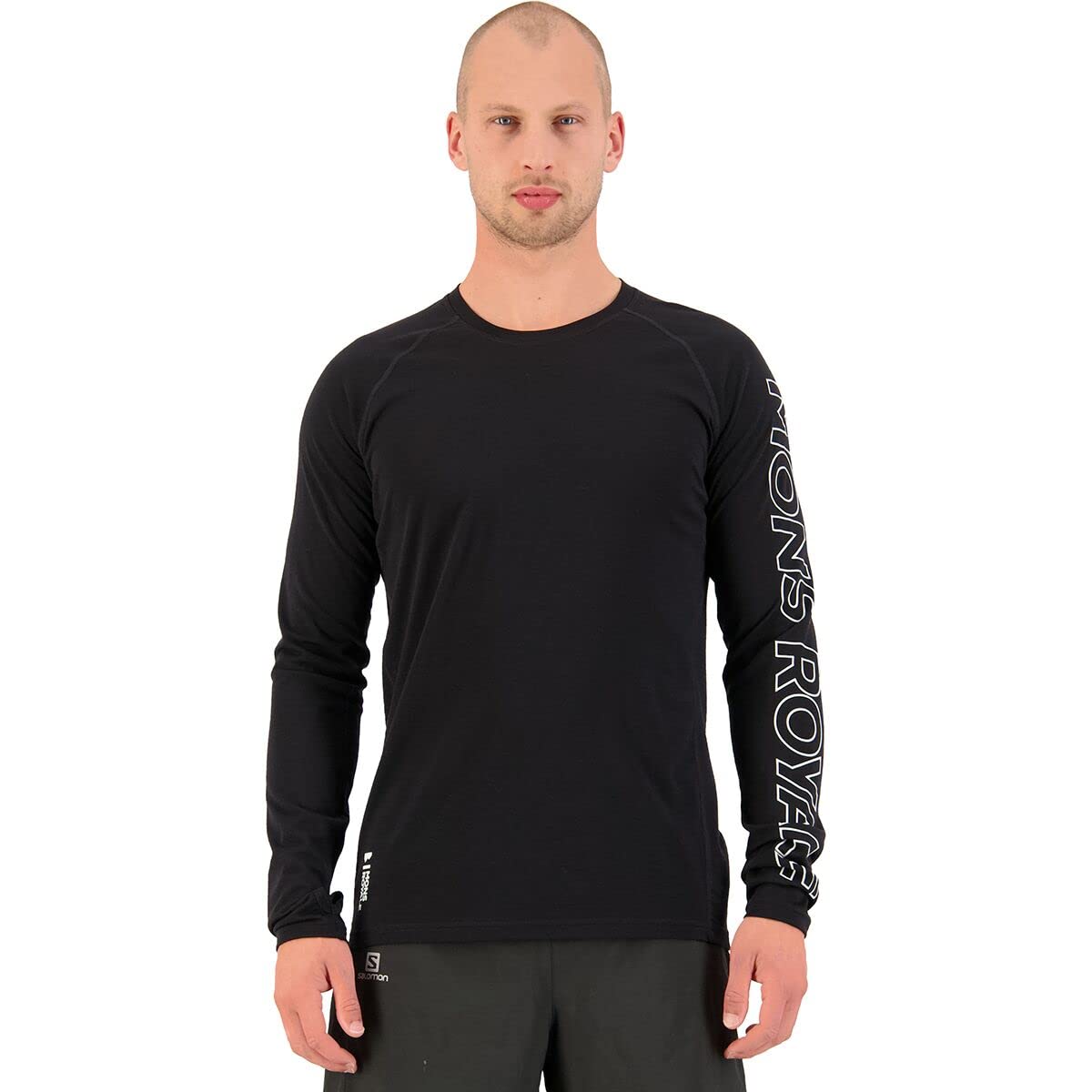 Mons Royale Temple Tech Mens Long Sleeve Shirt - Black