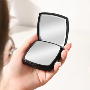 Black - 1x/3x Magnifiying Rechargeble LED Compact Makeup Mirror
