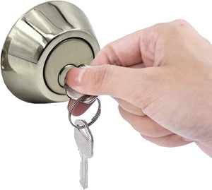 Single Cylinder Deadbolt in Satin Nickel