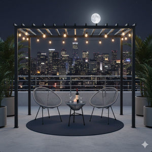 Acapulco Style 3 Piece Patio Bistro Set With Chairs