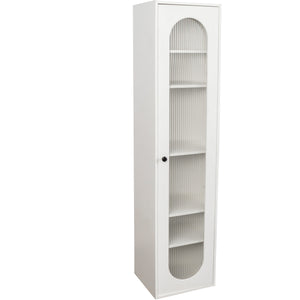 Tall Display Cabinet & Bookshelf with Glass Door