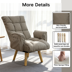 Rotatable Adjustable Back Lazy Sofa Lounge Chair