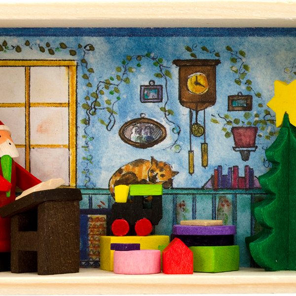 Congratulations box - Santa checking his list