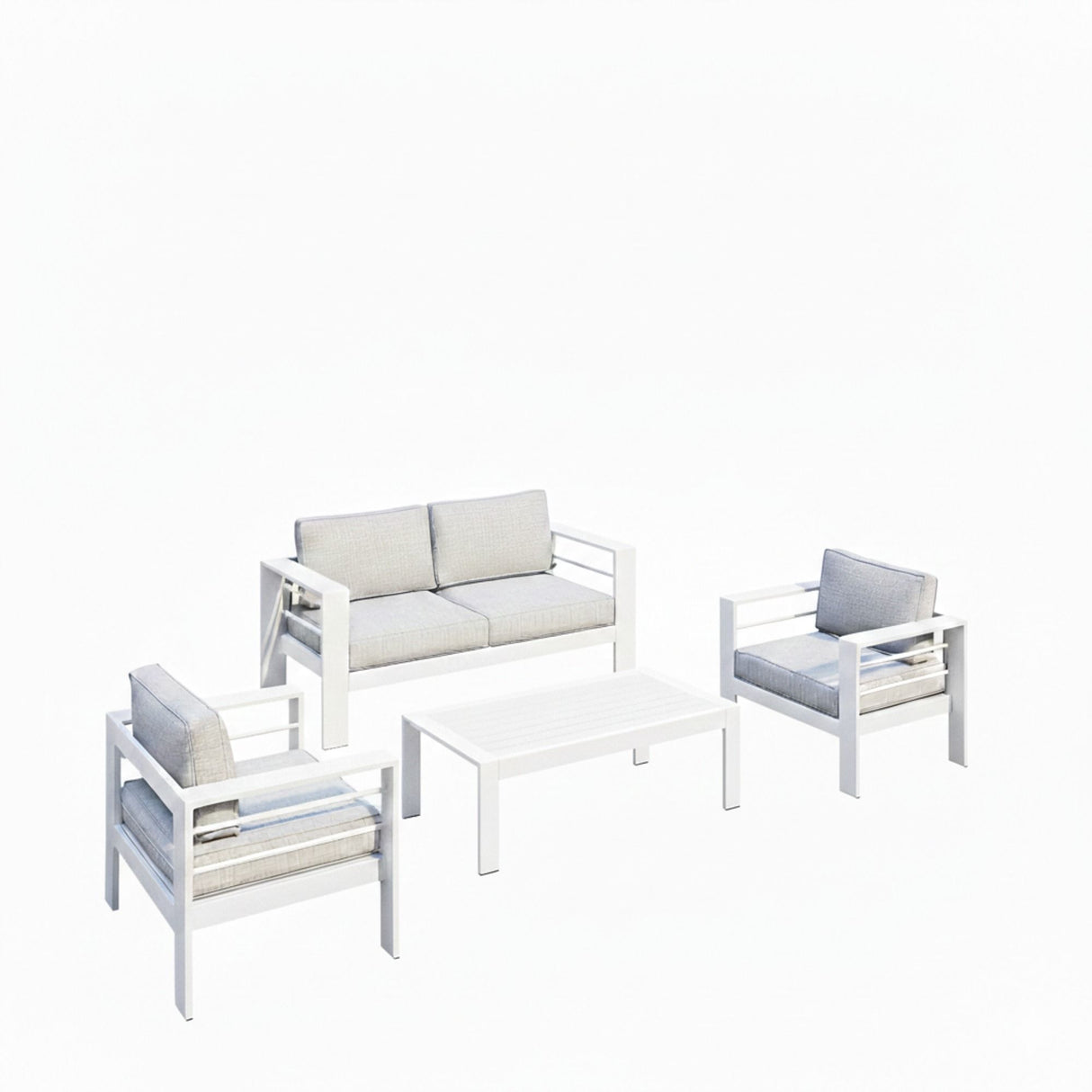Outdoor Patio Set With All-Weather Thick Cushions