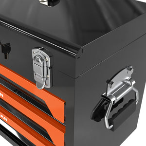 20" Portable 3-Drawer Steel Toolbox