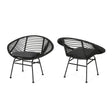 Cordella - Outdoor Woven Wicker Chairs With Cushions, (Set of 2) - Best Buy Furniture