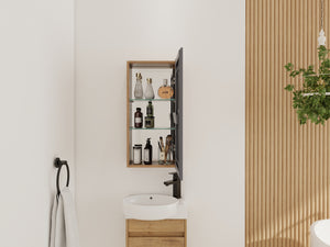 14'' Bathroom Mirror Cabinet with Storage