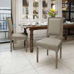 Traditional Style Dining Chair Set With Fabric Upholstery - Best Buy Furniture