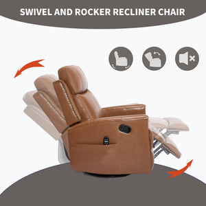 Deep Swivel Recliner and Massage Chair