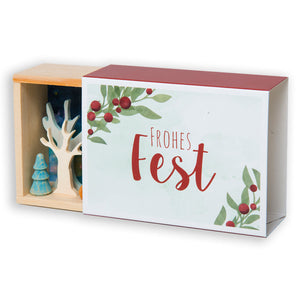 Congratulations box - Snowman Forest