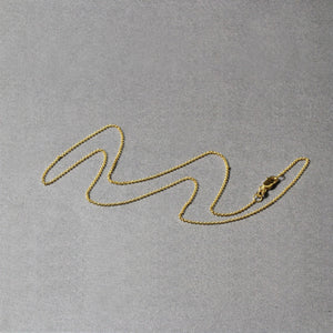 14k Yellow Gold Diamond Cut Rolo Chain 1.1mm