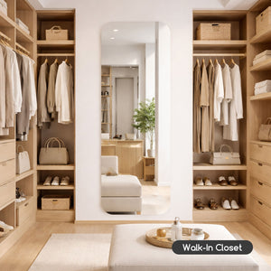 Full Body Round Corner Mirror For Living Room