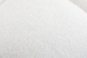 Teddy Fabric Rocking Gilder Nursery Chair For Living Room Indoor - Ivory