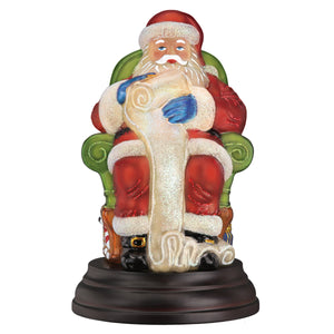 Santa Checking His List Light