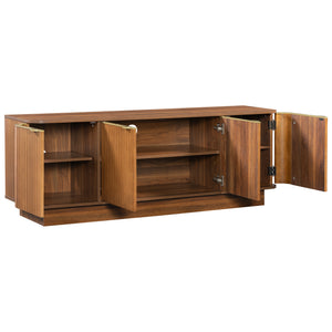 Vibe Haus Mid-Century Modern TV Stand for 70 Inch TV
