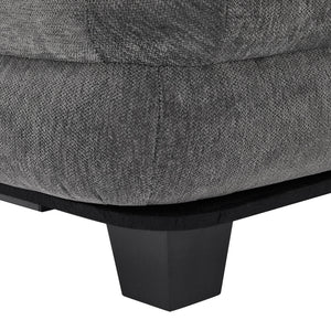 Oversized Chaise Lounge Sofa Bed With Deep Seat And Layered Armrests
