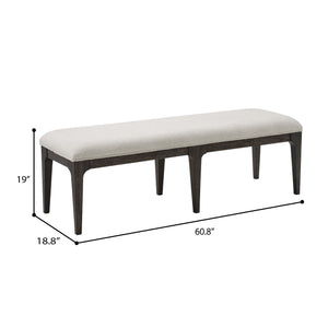 Upholstered Bench - Brown