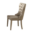 Kacela - Synthetic Leather Side Chair (Set of 2) - Champagne - Best Buy Furniture